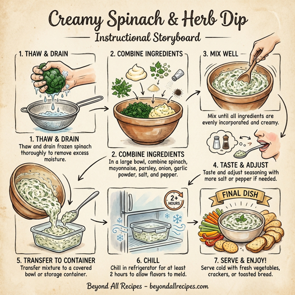 Creamy Spinach & Herb Dip instructions