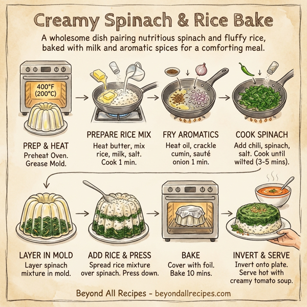 Creamy Spinach & Rice Bake instructions