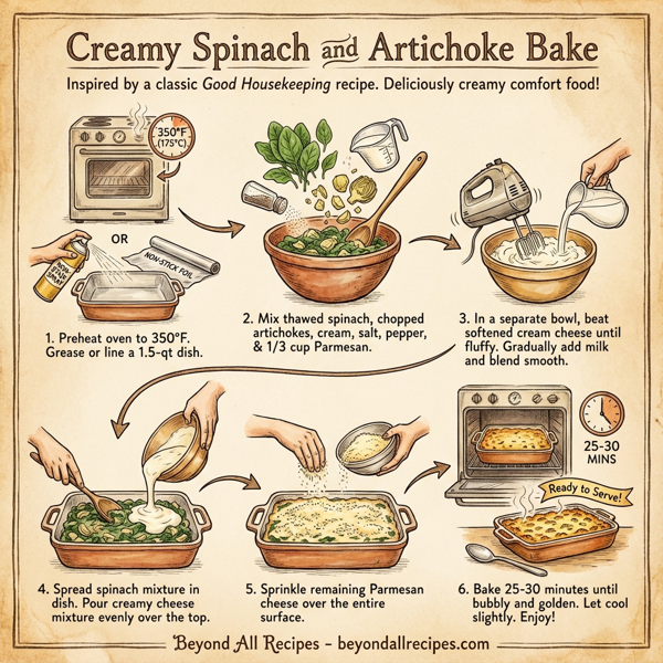 Creamy Spinach and Artichoke Bake instructions