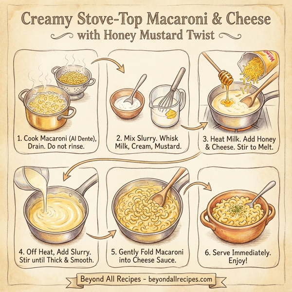 Creamy Stove-Top Macaroni & Cheese with Honey Mustard Twist instructions