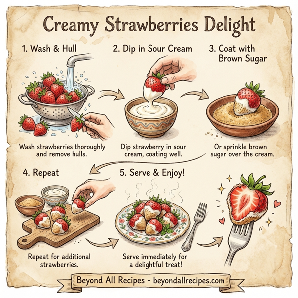 Creamy Strawberries Delight instructions