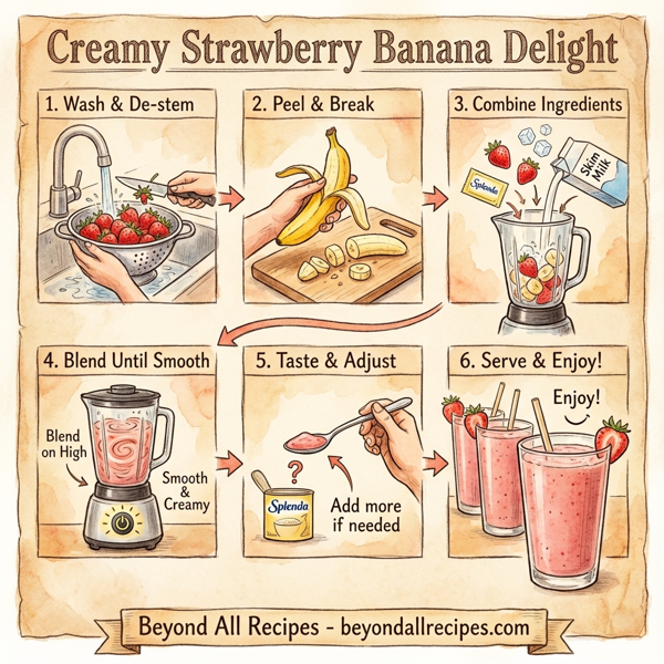 Creamy Strawberry Banana Delight instructions