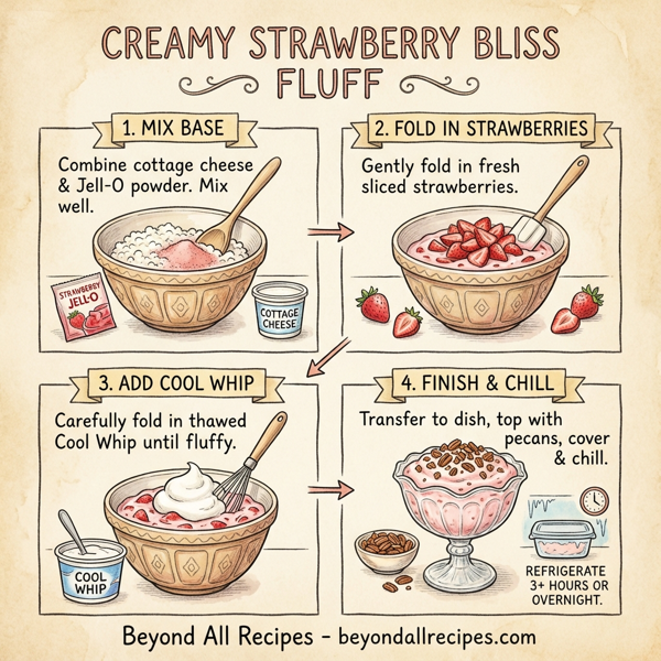 Creamy Strawberry Bliss Fluff instructions