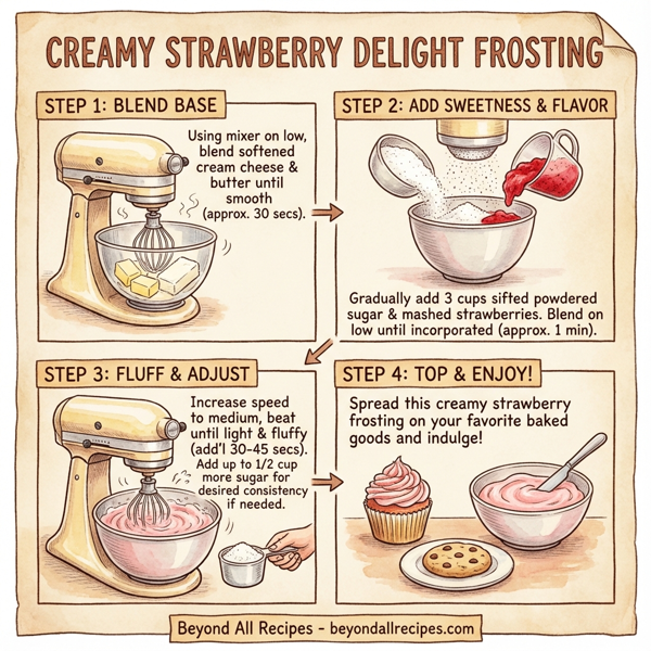 Creamy Strawberry Delight Frosting instructions