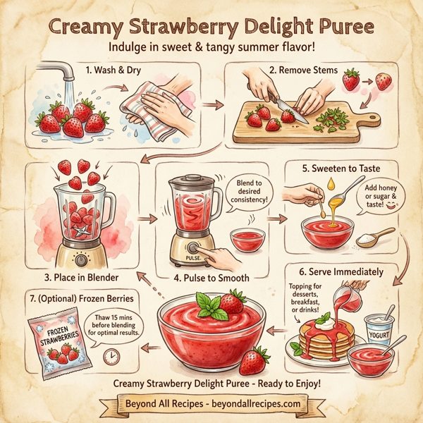 Creamy Strawberry Delight Puree instructions