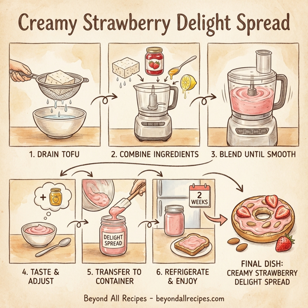 Creamy Strawberry Delight Spread instructions