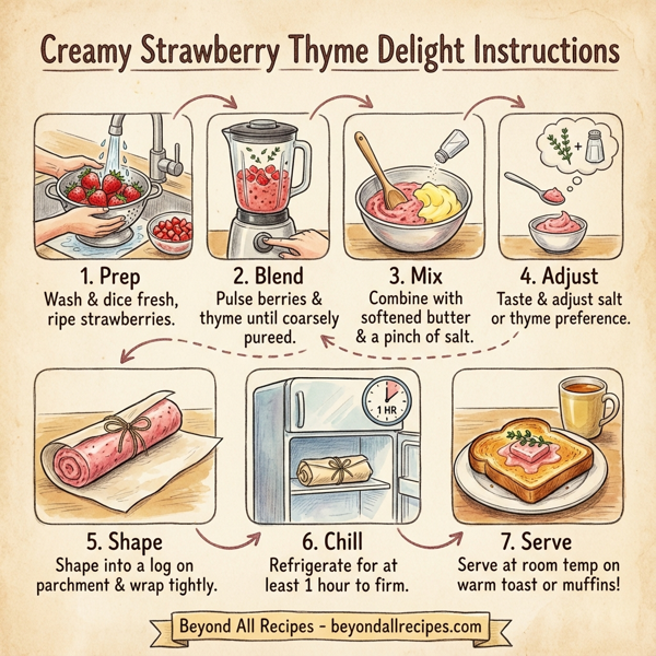 Creamy Strawberry Thyme Delight instructions