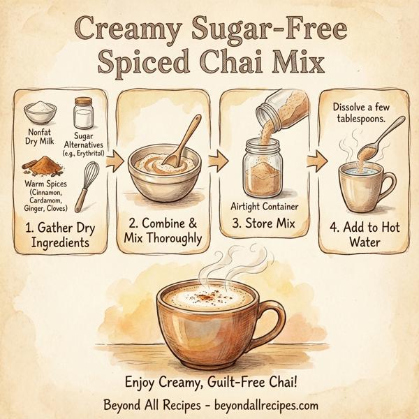 Creamy Sugar-Free Spiced Chai Mix instructions