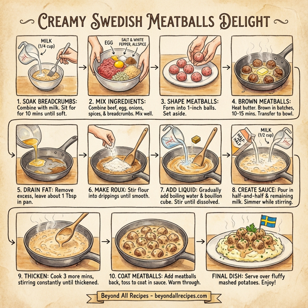 Creamy Swedish Meatballs Delight instructions