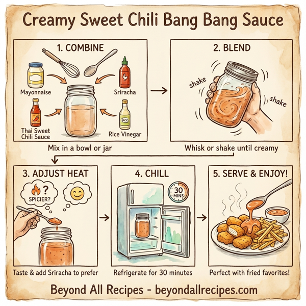 Creamy Sweet Chili Bang Bang Sauce instructions