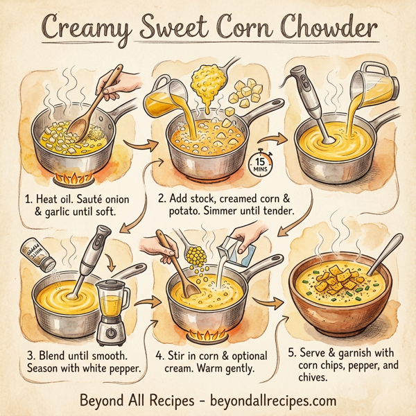 Creamy Sweet Corn Chowder instructions