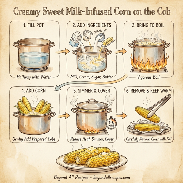 Creamy Sweet Milk-Infused Corn on the Cob instructions