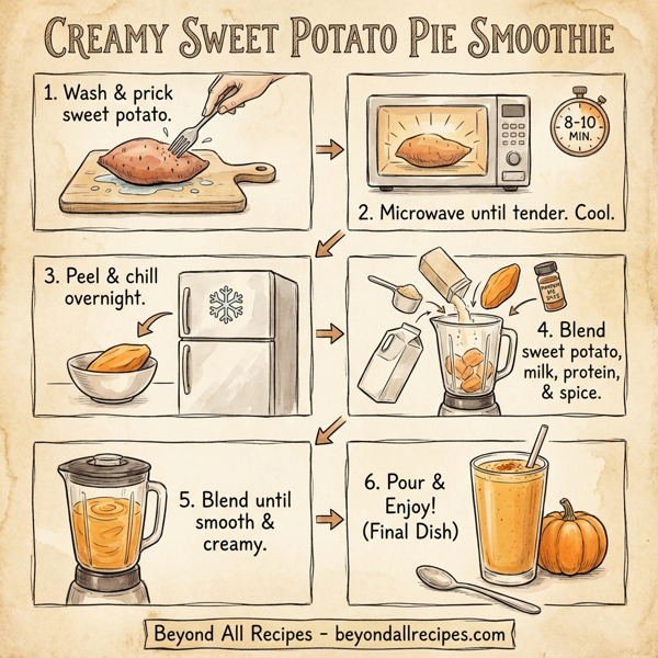 Creamy Sweet Potato Pie Smoothie instructions