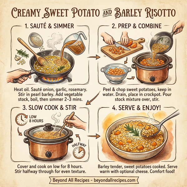 Creamy Sweet Potato and Barley Risotto instructions