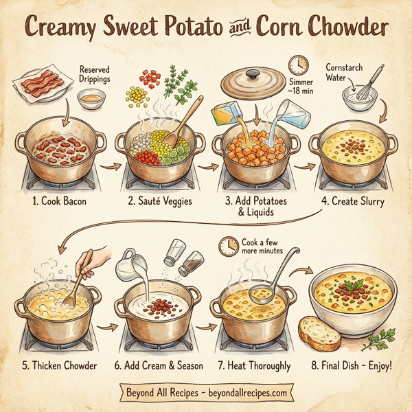 Creamy Sweet Potato and Corn Chowder instructions