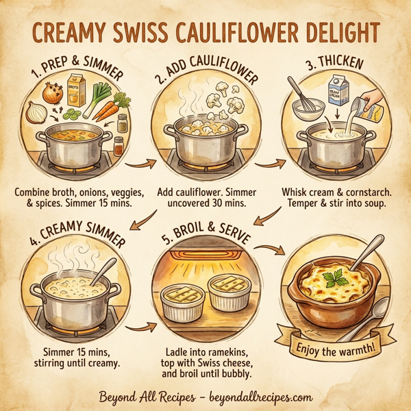 Creamy Swiss Cauliflower Delight instructions