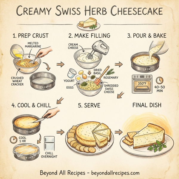 Creamy Swiss Herb Cheesecake instructions