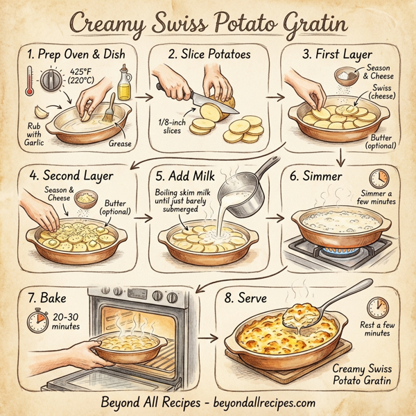 Creamy Swiss Potato Gratin instructions