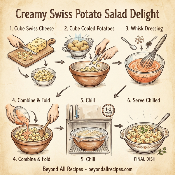 Creamy Swiss Potato Salad Delight instructions
