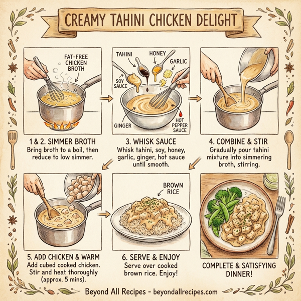 Creamy Tahini Chicken Delight instructions