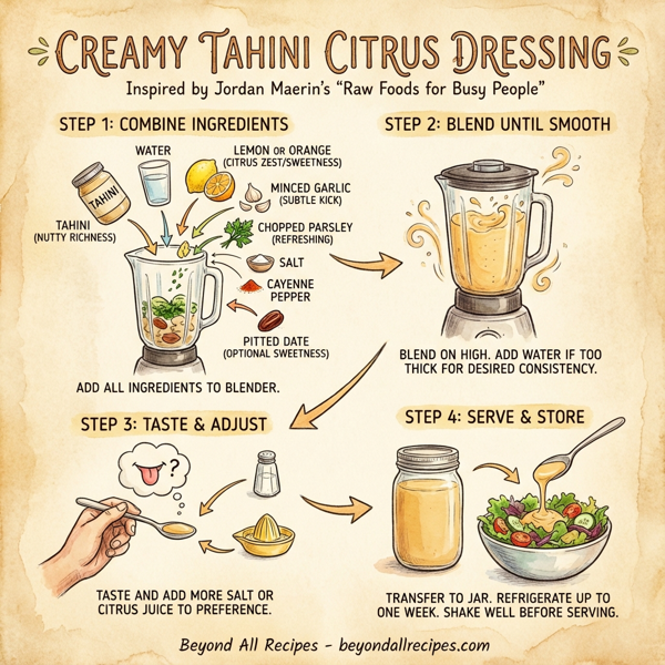 Creamy Tahini Citrus Dressing instructions