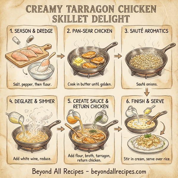 Creamy Tarragon Chicken Skillet Delight instructions