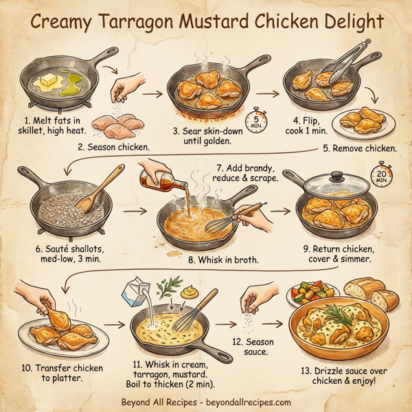 Creamy Tarragon Mustard Chicken Delight instructions