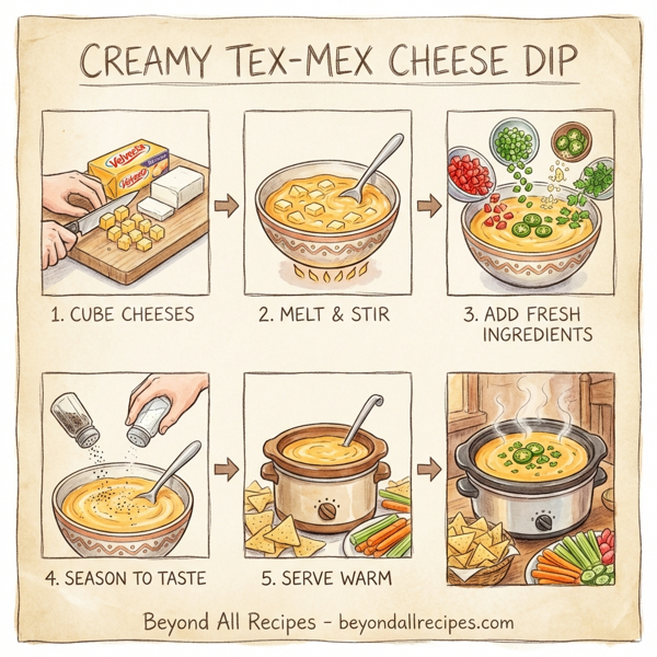Creamy Tex-Mex Cheese Dip instructions