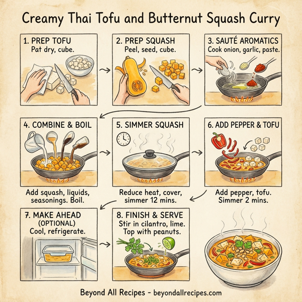 Creamy Thai Tofu and Butternut Squash Curry instructions
