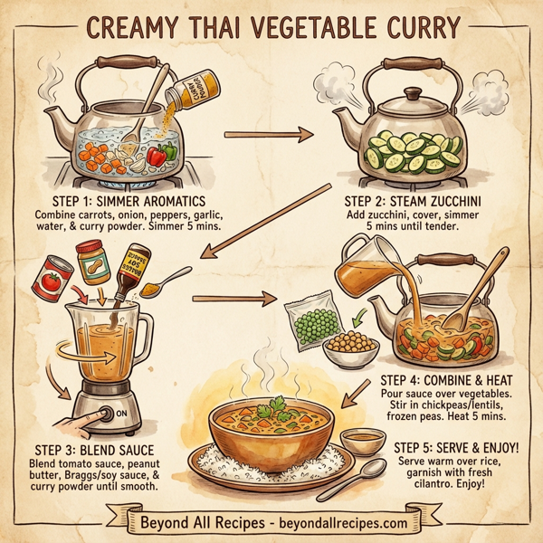 Creamy Thai Vegetable Curry instructions