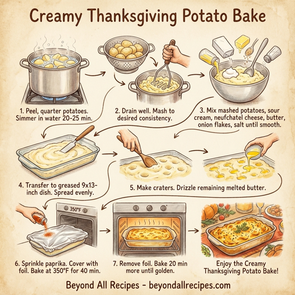 Creamy Thanksgiving Potato Bake instructions