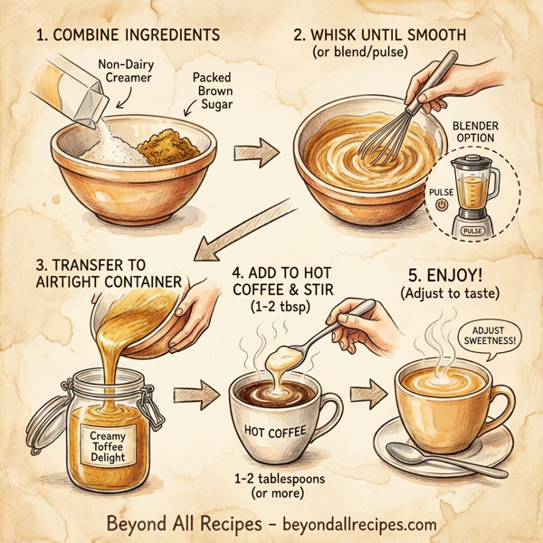 Creamy Toffee Delight Coffee Enhancer instructions
