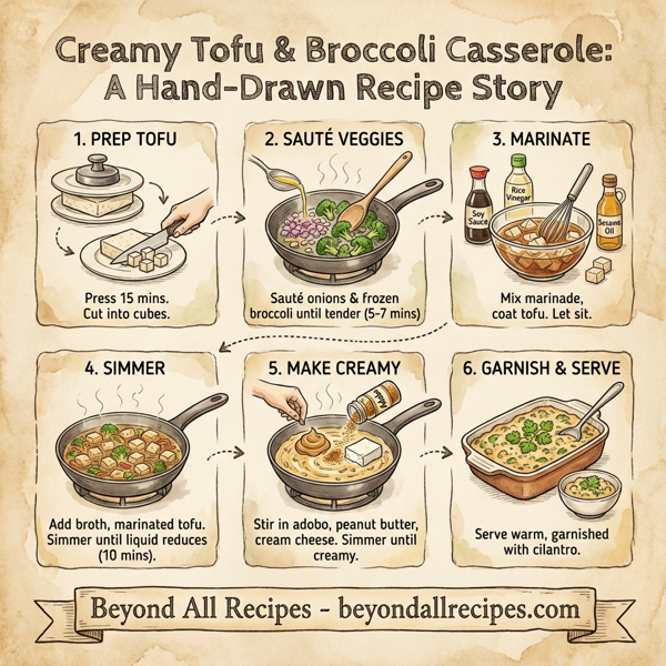 Creamy Tofu & Broccoli Casserole instructions