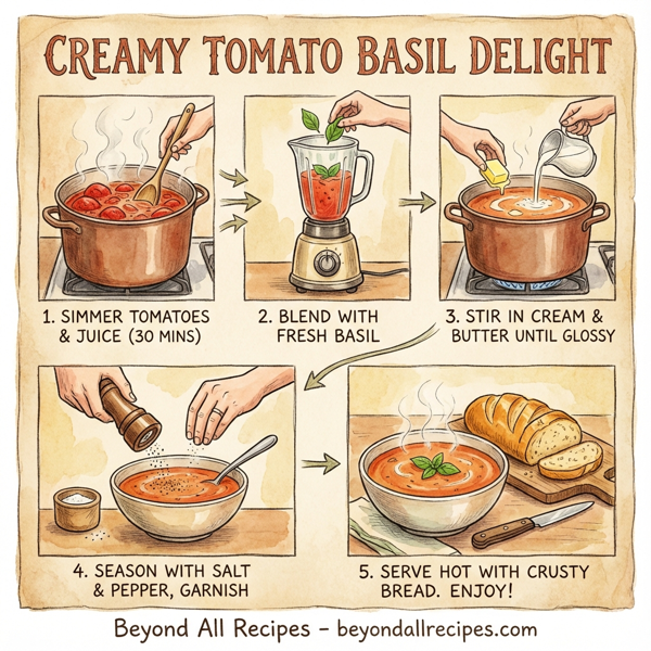 Creamy Tomato Basil Delight instructions