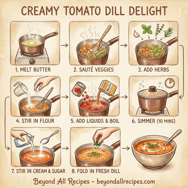 Creamy Tomato Dill Delight instructions