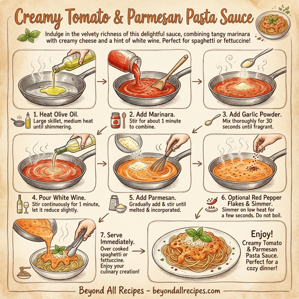 Creamy Tomato & Parmesan Pasta Sauce instructions