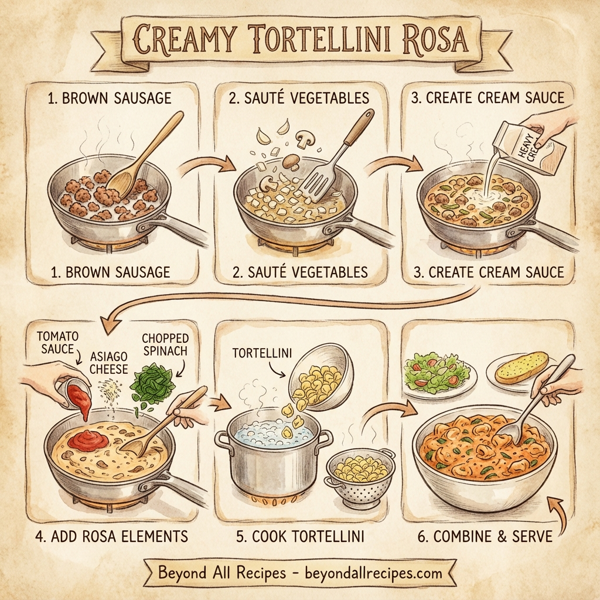 Creamy Tortellini Rosa instructions