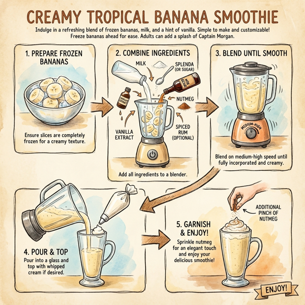 Creamy Tropical Banana Smoothie instructions