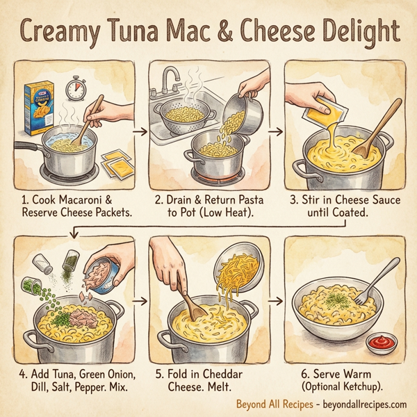Creamy Tuna Mac & Cheese Delight instructions