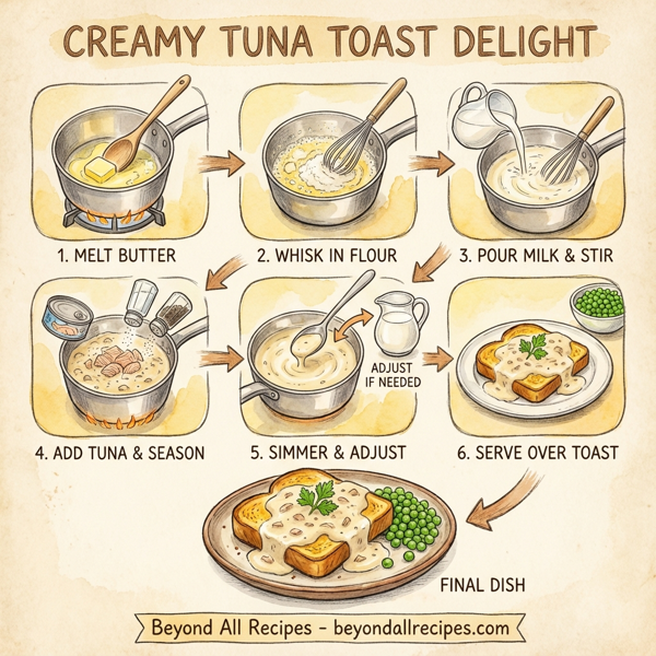 Creamy Tuna Toast Delight instructions