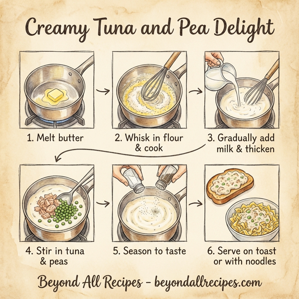 Creamy Tuna and Pea Delight instructions