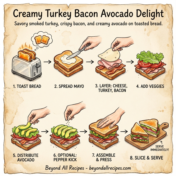 Creamy Turkey Bacon Avocado Delight instructions