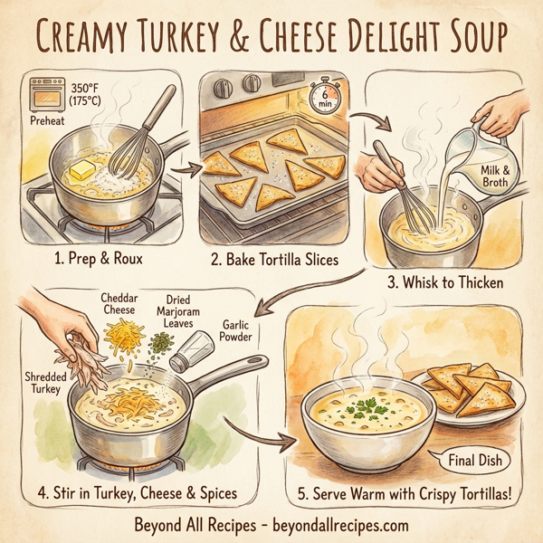 Creamy Turkey & Cheese Delight Soup instructions