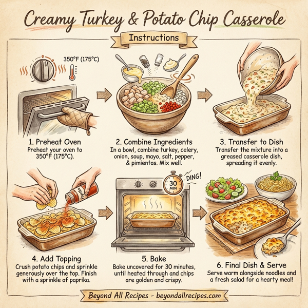 Creamy Turkey & Potato Chip Casserole instructions