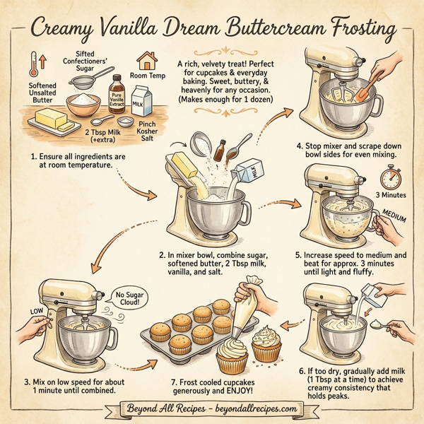 Creamy Vanilla Dream Buttercream Frosting instructions