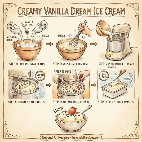 Creamy Vanilla Dream Ice Cream instructions