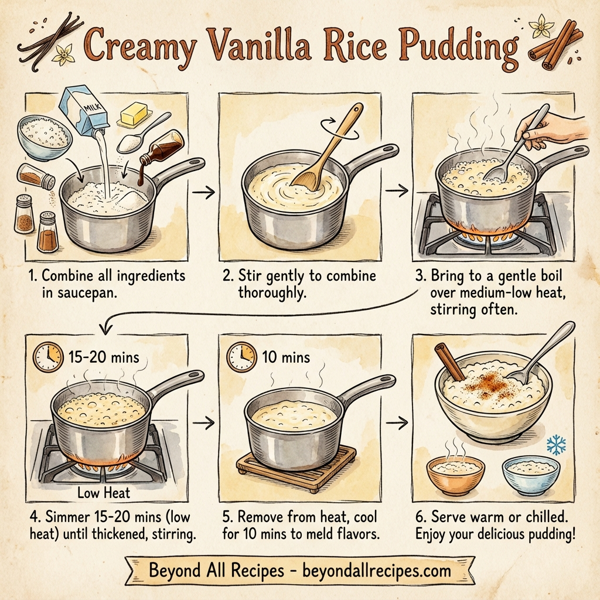 Creamy Vanilla Rice Pudding instructions