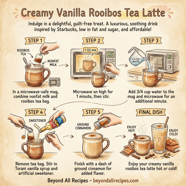 Creamy Vanilla Rooibos Tea Latte instructions