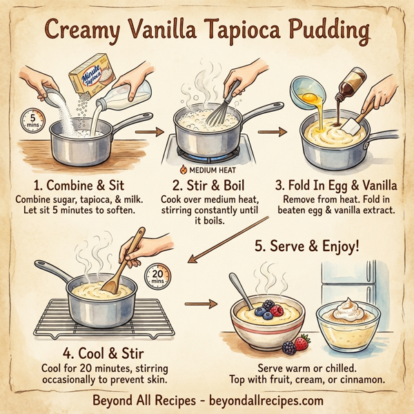 Creamy Vanilla Tapioca Pudding instructions
