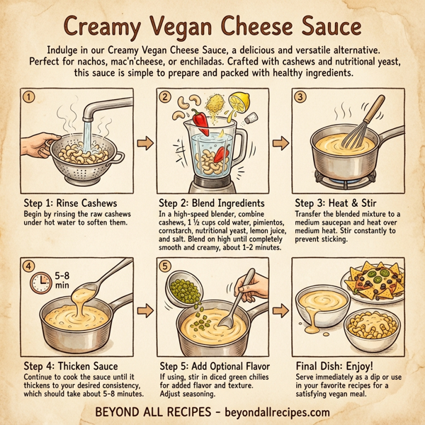 Creamy Vegan Cheese Sauce instructions